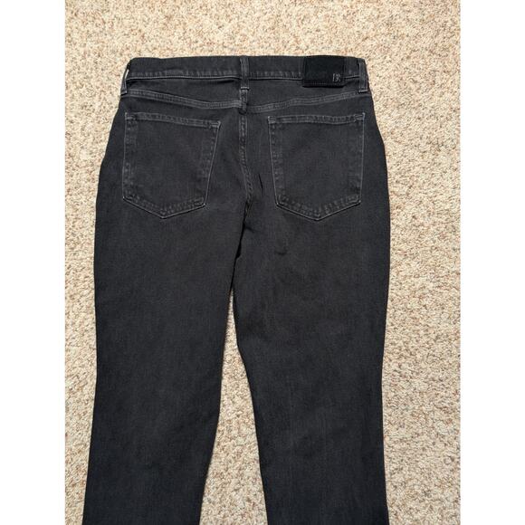 Banana Republic Woman's Black, High rise, Denim Jeans 31 (14), Slightly tapered - Picture 13 of 15